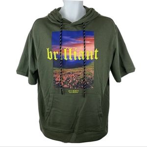 "Brilliant" Green Hooded T-shirt